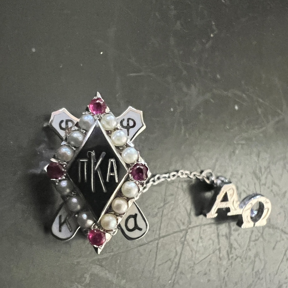 Pi Kappa Alpha - 10kWhite Gold fraternity pin